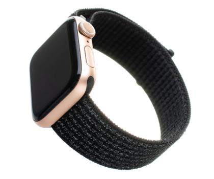 Pasek i akcesoria do zegarków FIXED Nylon Strap do Apple Watch reflective black FIXNST-434-REBK